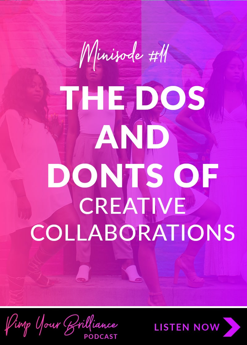 There’s an art to pitching collaborations and more often than not creatives are missing the mark. In this podcast episode, I’m sharing the dos and don’ts of creative collaborations.