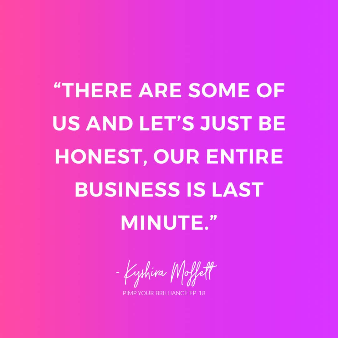 In this episode, Kyshira Moffett shares how she got started with brand strategy, her best advice for managing multiple brands as a solopreneur and how you can launch a bombshell brand this year.